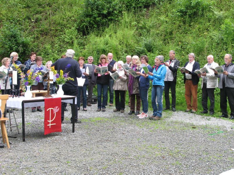 Der Chor mit Gliedern der beteiligten Gemeinden begleitete den Gottesdienst